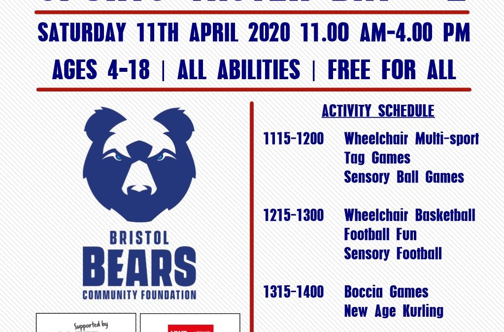 Bristol Bears Community Foundation Inclusive Sports Taster #2